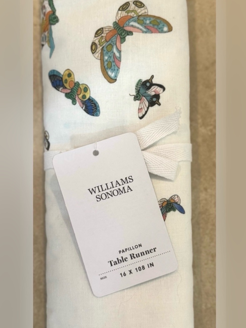 Williams Sonoma Papillon Table Runner - Picture 5 of 10